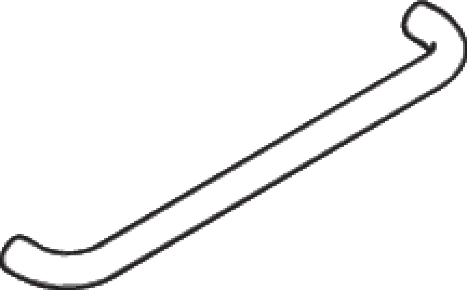HEWI Handtuchhalter Ser 477, AM:457 o. Rosetten tiefschwarz