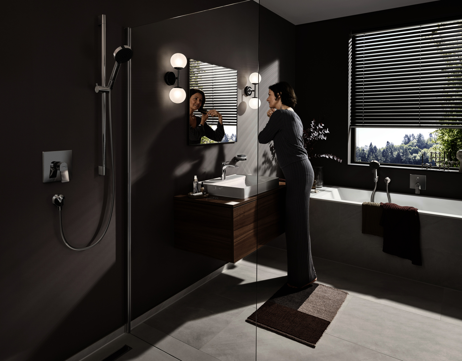 Hansgrohe Waschtischmischer 110 Vivenis mit Zugstangen-Ablaufgarnitur chrom