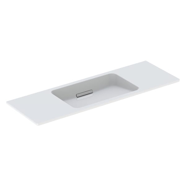 Geberit ONE WT, 120x40cm, CleanDrain v.Ausld. o.Hl., Ül.verd. weiß Tect /chrom gebü.