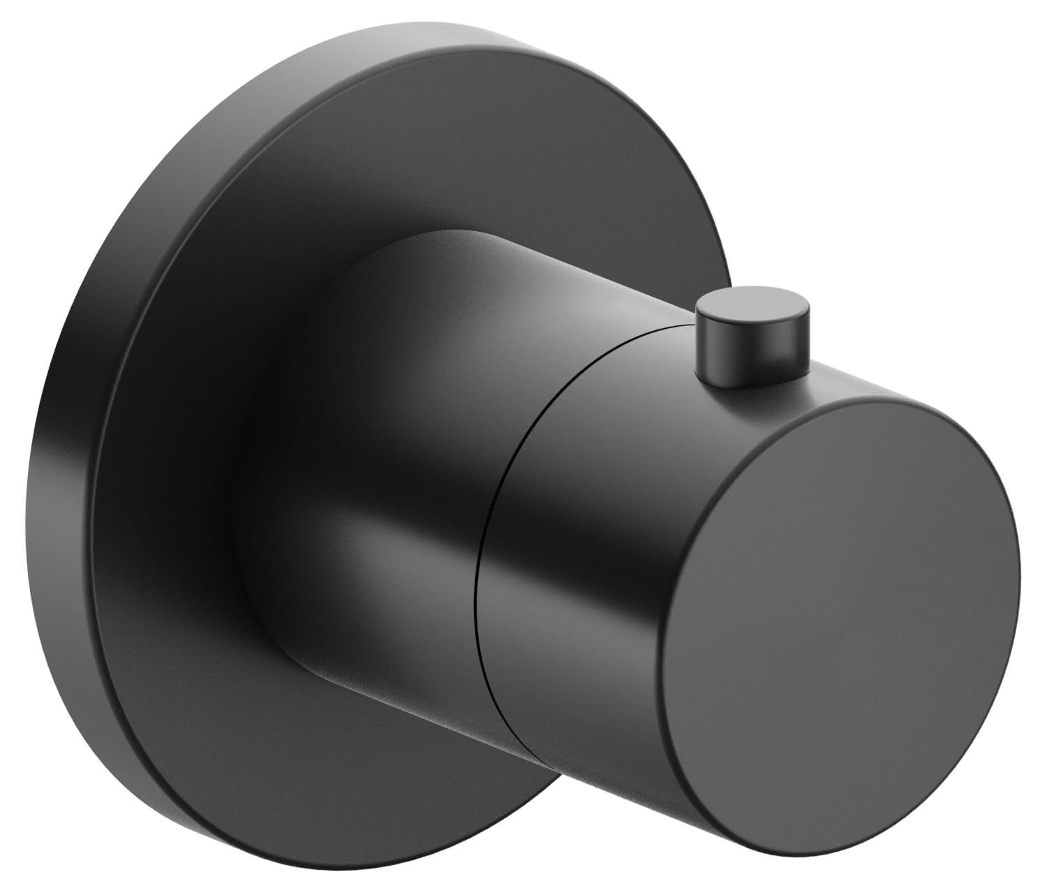 KEUCO THM IXMO 59553, rund, Schwarzchrom gebürstet