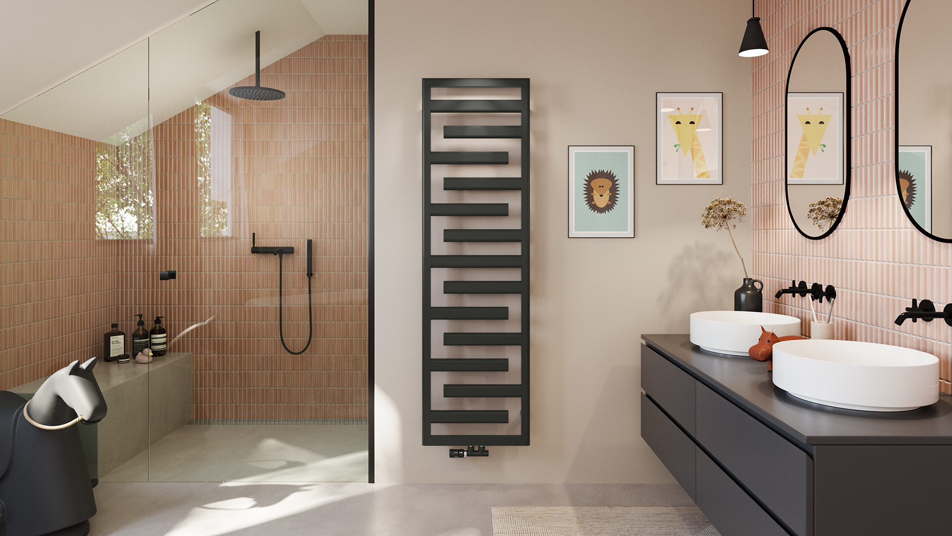 Zehnder Design-Heizkörper Tetris TETSS090050WZZZ 860x45x500 RAL 9016