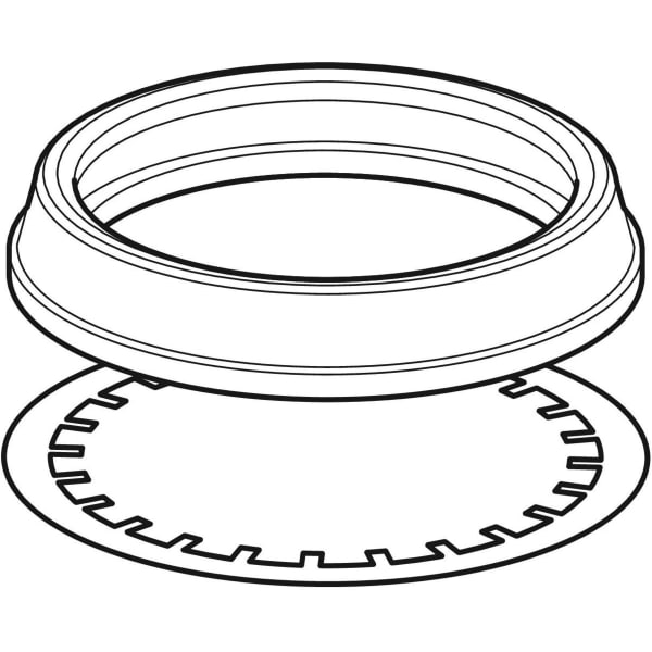 Geberit Set Krallenband mit Dichtung zu Silent-db20 Stütz- und Dehnmuffe d75