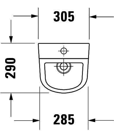 DU Urinal D-Code, Zulauf von oben rimless, ohne Fliege, weiß
