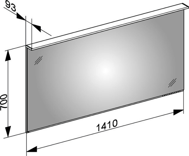 KE LS Edition Lignatur 13396 1410x700x60mm m. Sp.hzg.