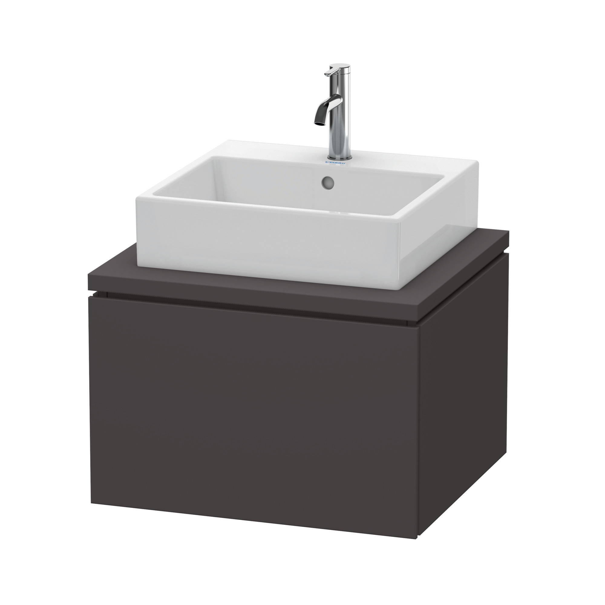 Duravit WTU für Konsole L-Cube 400x620x547mm 1 Auszug, Graphit Supermatt