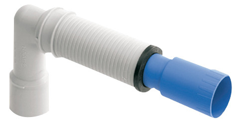 HT-Anschlußwinkel 40/50 mm, mit Universal-Baustopfen 32/40/50 mm, 6650 HT-Anschlußwinkel 40/50 mm, mit Universal-Baustopfen 32/40/50 mm, 6650