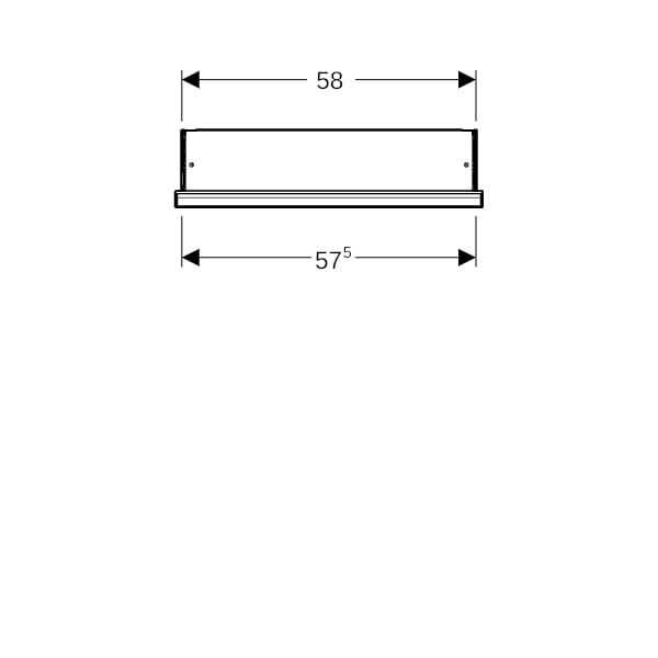 Geberit ONE SPS m. Nische u.Comf.Light, 1 Tür UP-Mont, A:re, 60x90x15cm, swm/alu. plvb