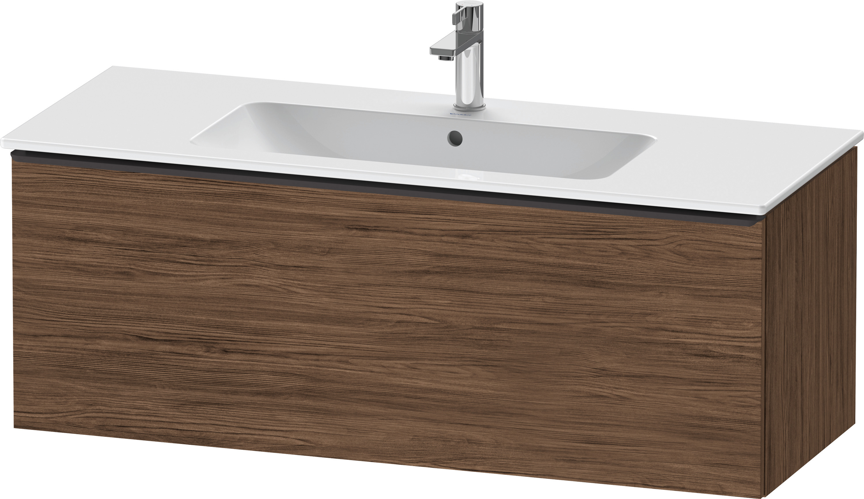 Duravit D-Neo WTU,Wdh,Ausz:1,Gr:Diamant Schw. 1210x462x440mm,Nussbaum Dunkel Matt,Dek