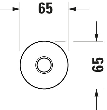 Duravit Brausearm L 200mm, Deckemontage Rosette Rund, Bronze Gebürstet