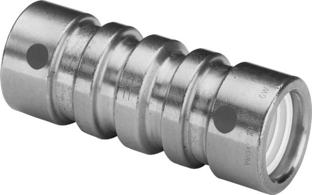 Viega Muffe mit SC Geopress 9615TW in 25mm Rotguss