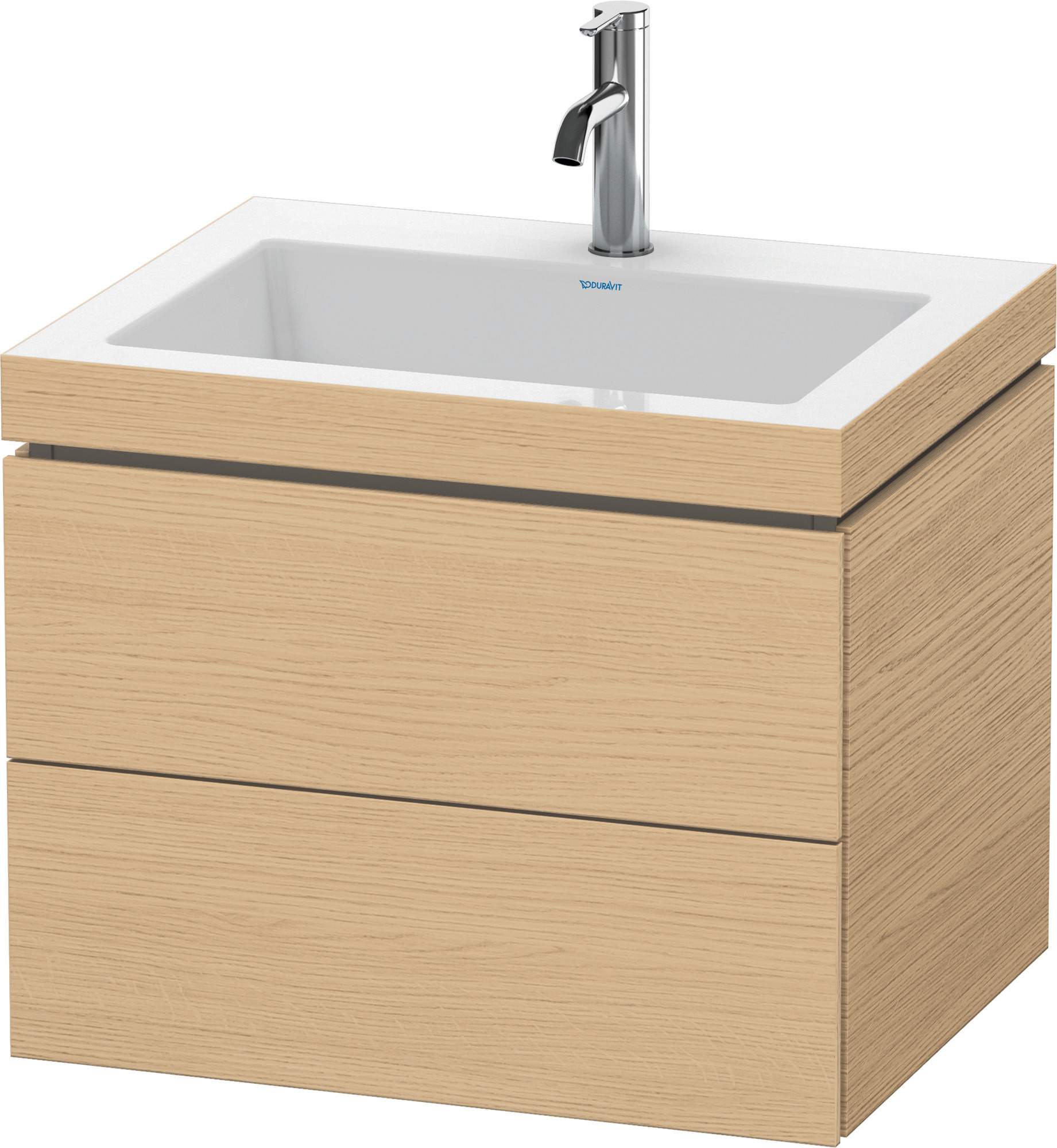 Duravit WTU L-Cube mit Vero Air 500x600x480mm 1 HL, 2 SchKa, Eiche Natur