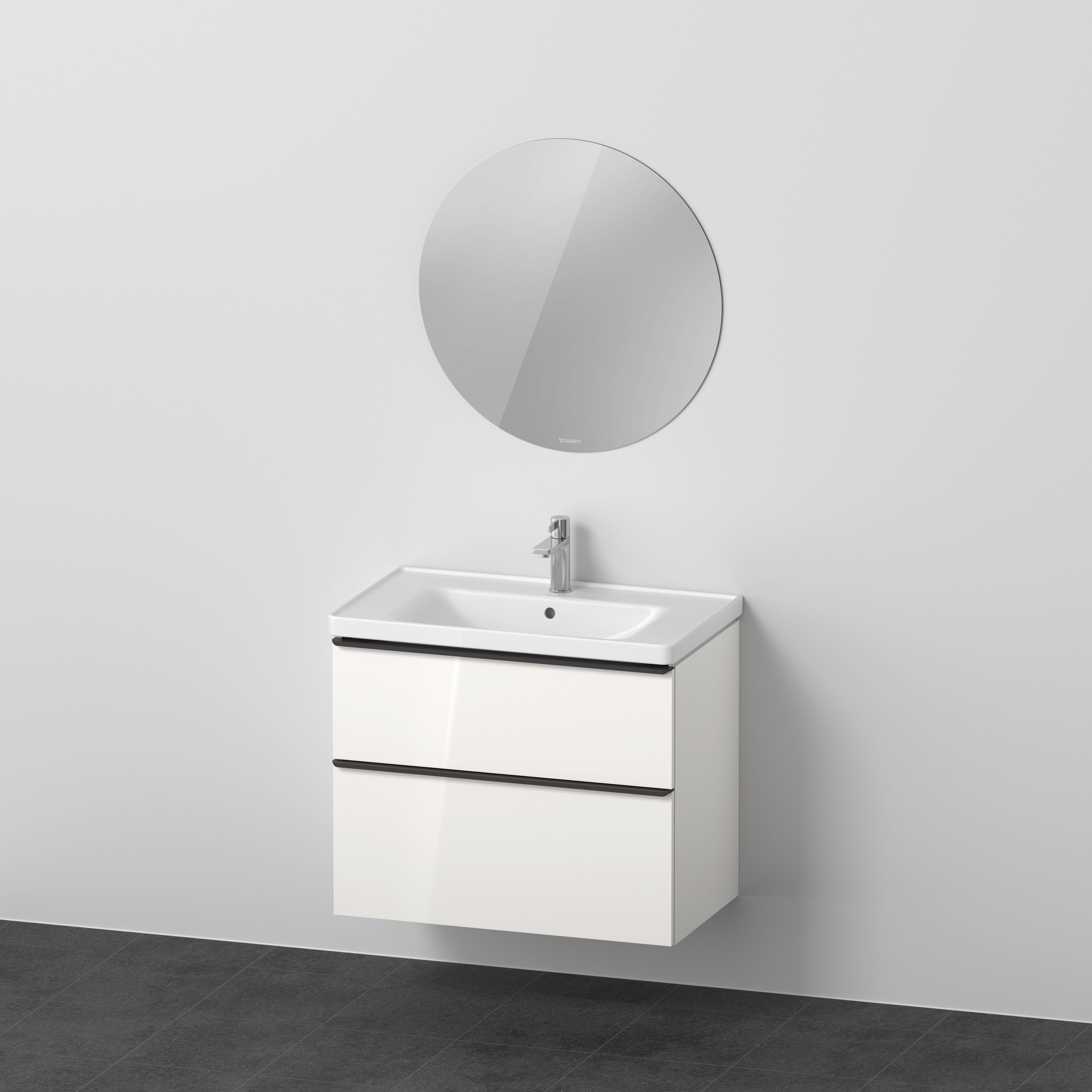 Duravit D-Neo Möbel-Set wandh. 800x480mm WT,WTU Ausz 1,SBK 1,SP Rund, Weiß HG