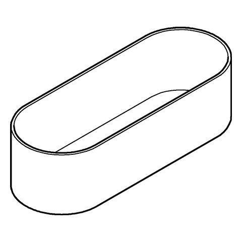 GROHE Duschablage Selection 41037 für Halter 41035 weißglas