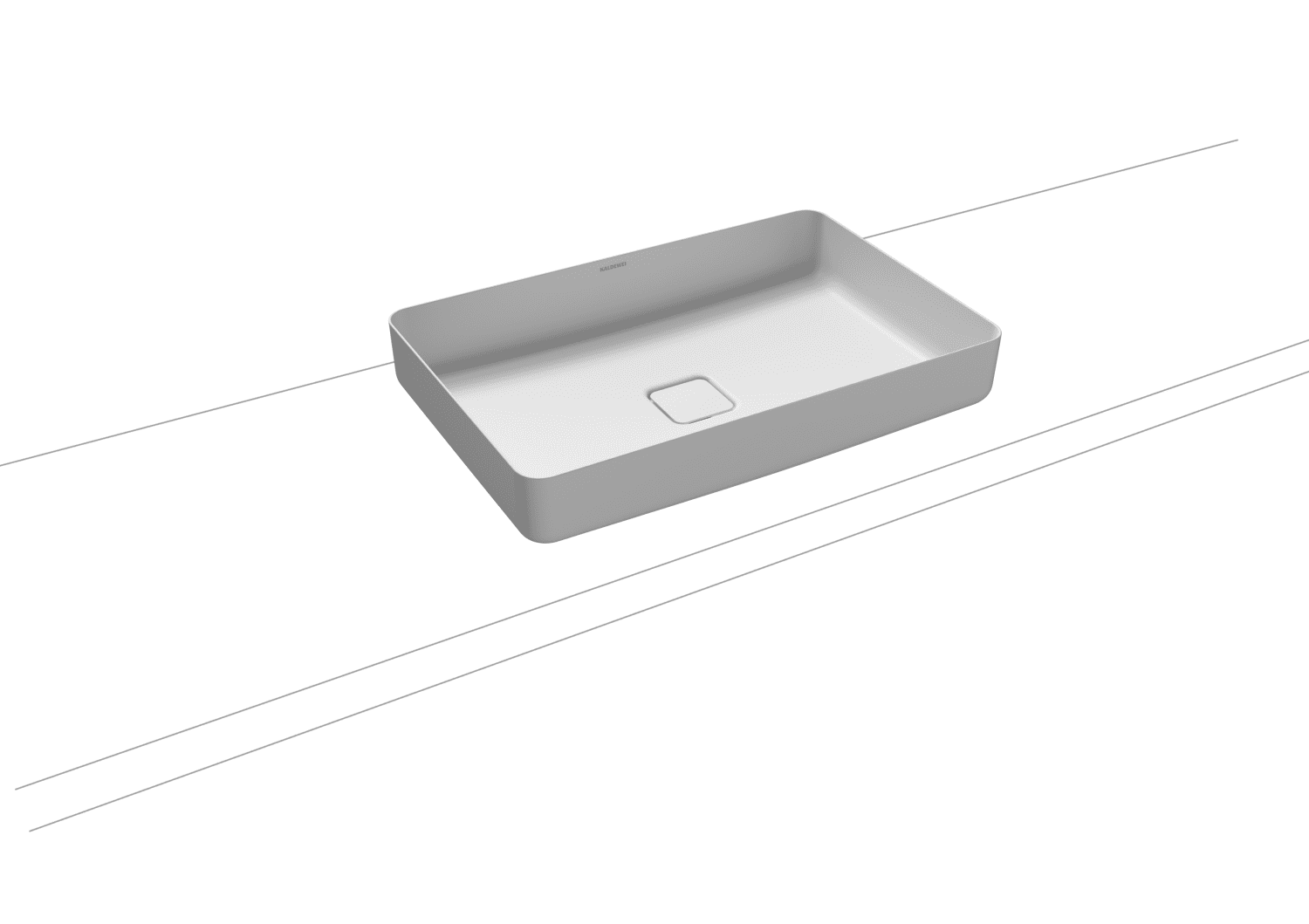 KA WB MIENA WASCHTISCH-SCHALE Mod.3185, 580x380mm,alpinweiß matt,PEFF,oÜL