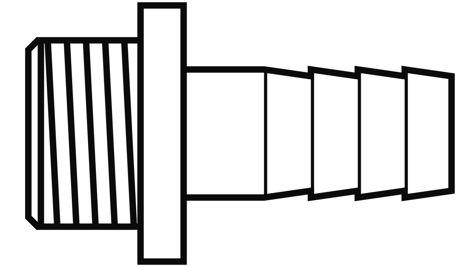 ES-Schlauchnippel 337 DN 50 (2")x51mm ES-Schlauchnippel 337 DN 50 (2")x51mm