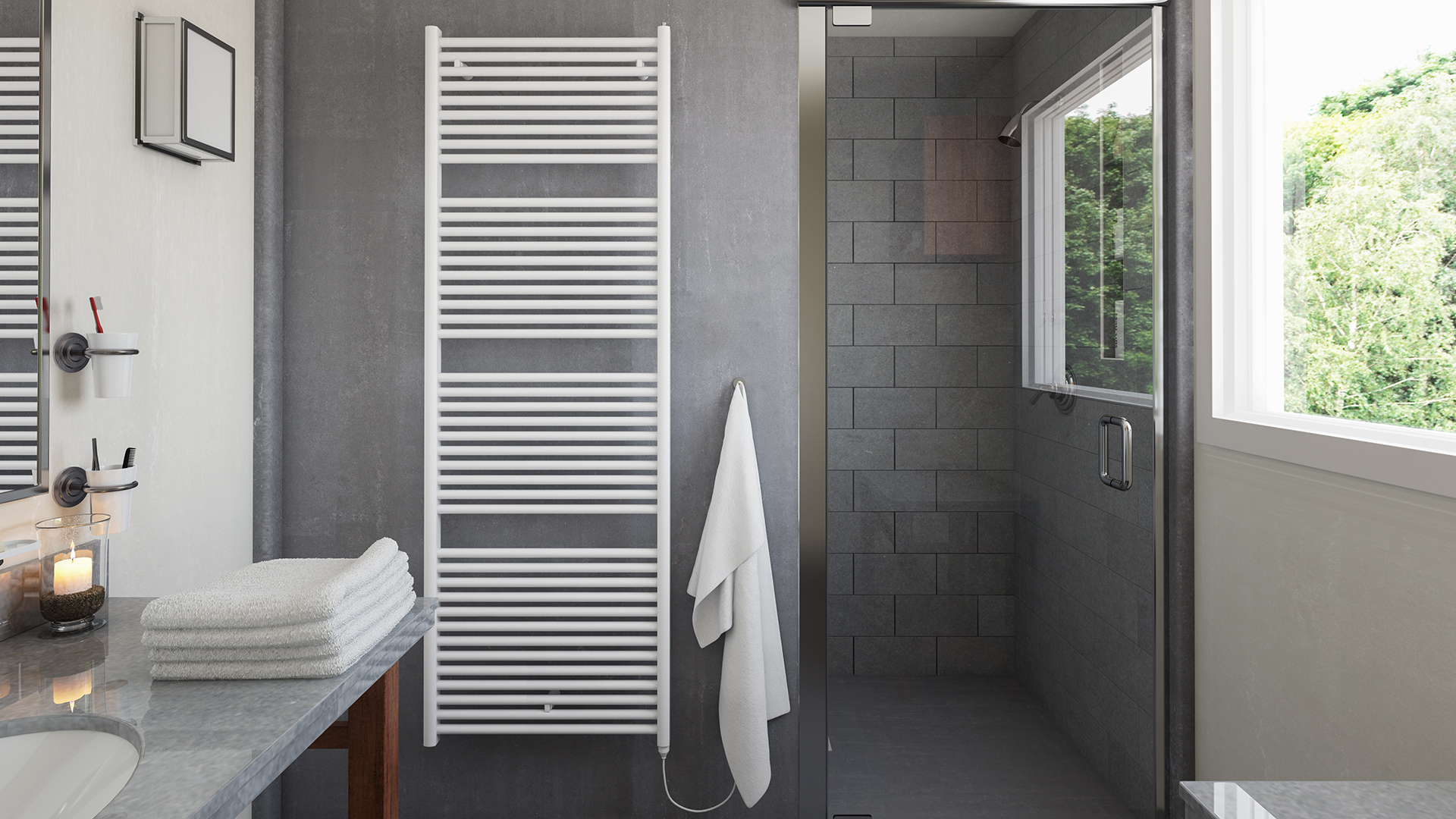 Zehnder Design-HK Toga elektr. IHE TGZCS180060EAZD 1810x35x600 Chrom