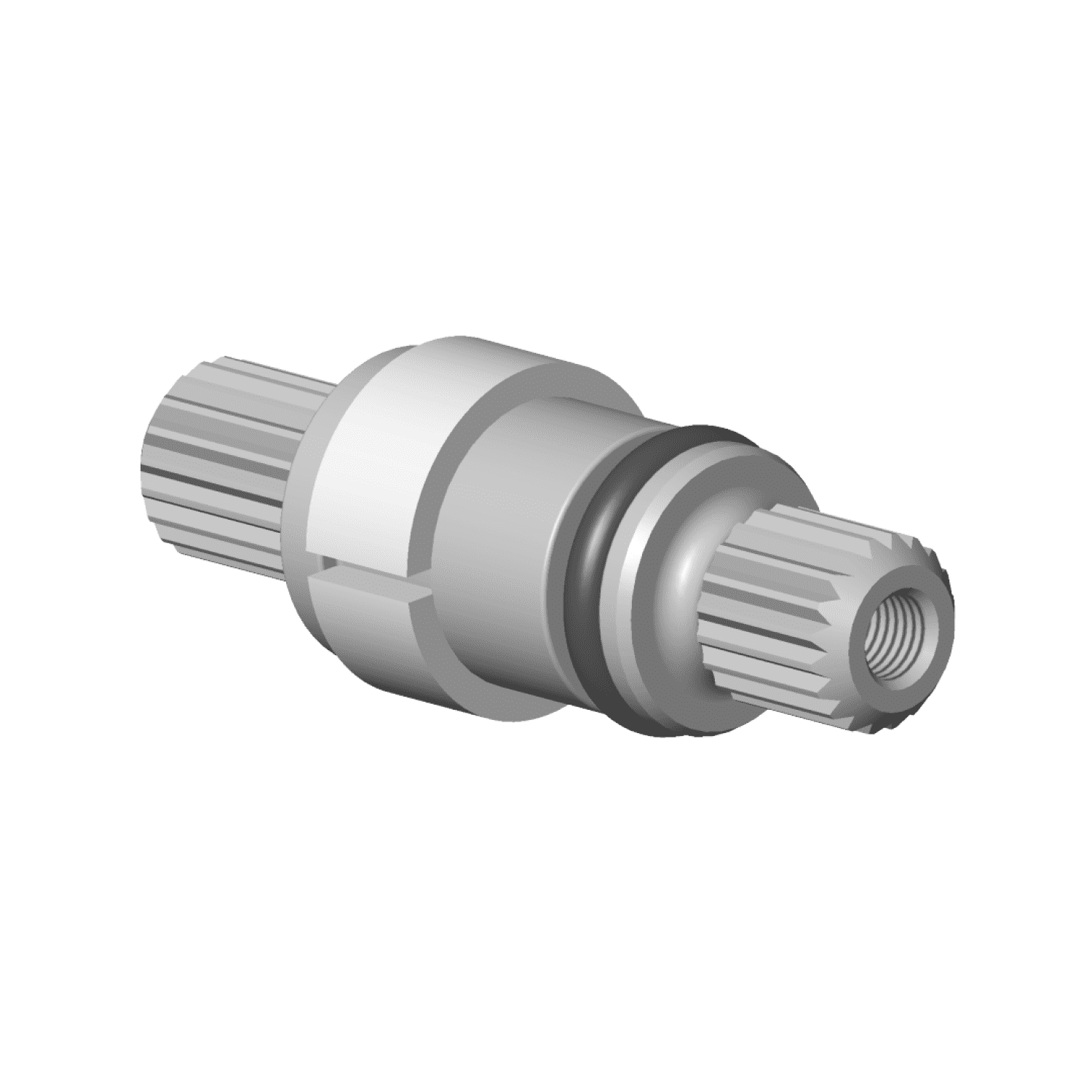DO Spindel mit Doppelverzahnung ET 04290611101 D 12,15 x 37,2 mm Chrom