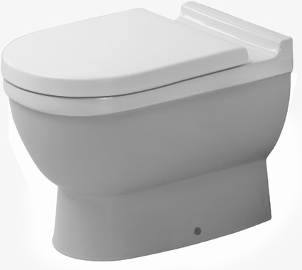 DU Stand-WC Starck 3 560 mm Tiefspüler, Abgang waagrecht, weiß
