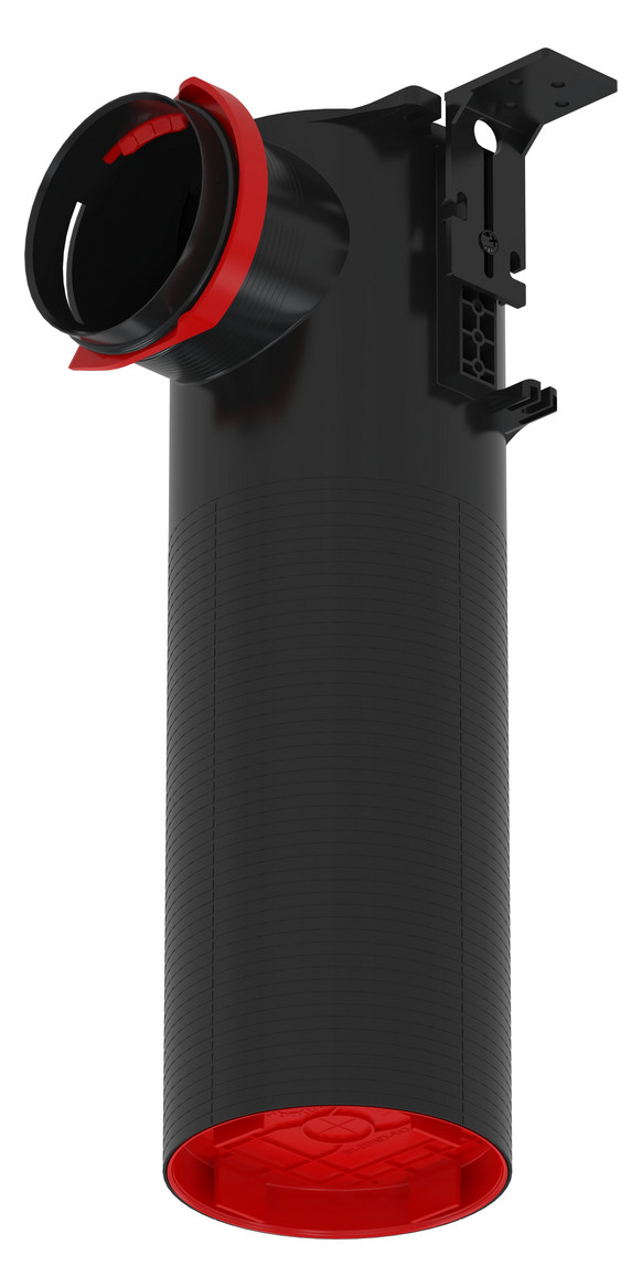 ZE Luftdurchlass ComfoCase TVA, H=410 mm f. 1xComfoTube 90, DN125, m. RapidLock