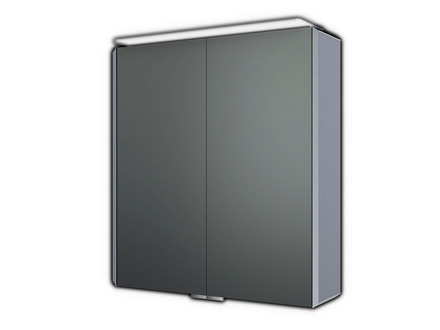 AS ALU-BASIC LED-Spiegelschrank Breite 65 x Höhe 70 cm mit Lichtsegel AS ALU-BASIC LED-Spiegelschrank Breite 65 x Höhe 70 cm mit Lichtsegel